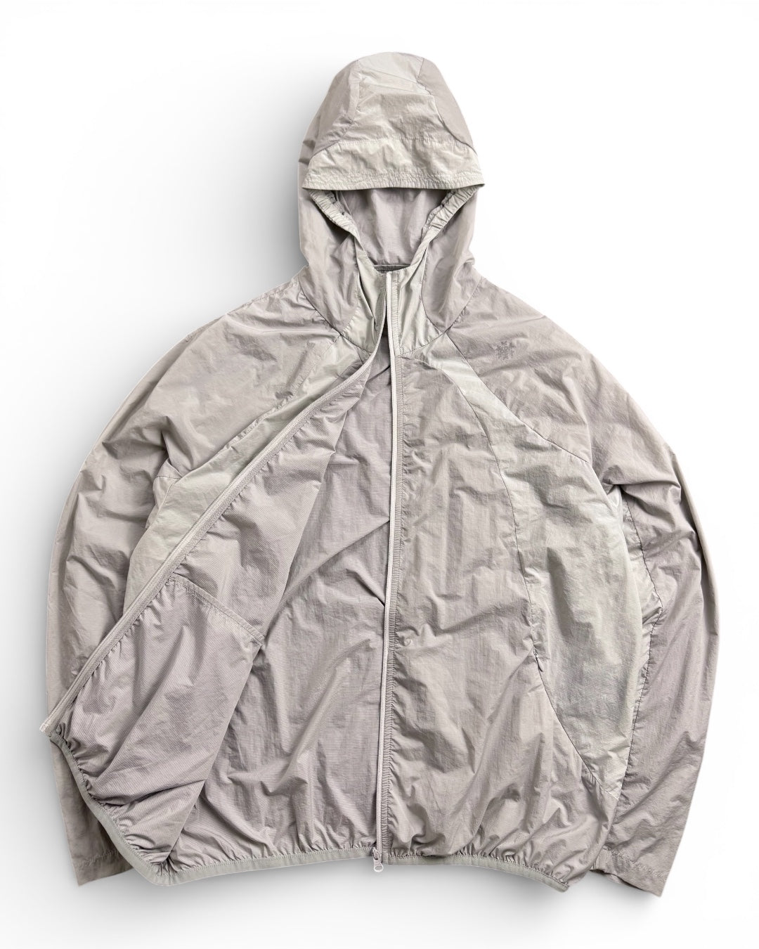 Japanese Light Hooded Windbreaker Grey (Small)