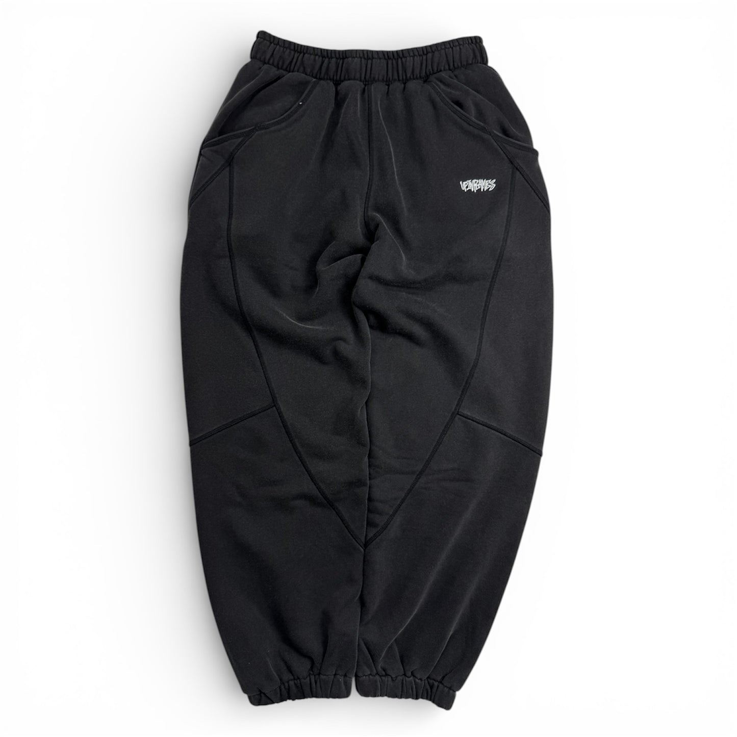 Up in Flames Fleece Joggers Black (Medium)