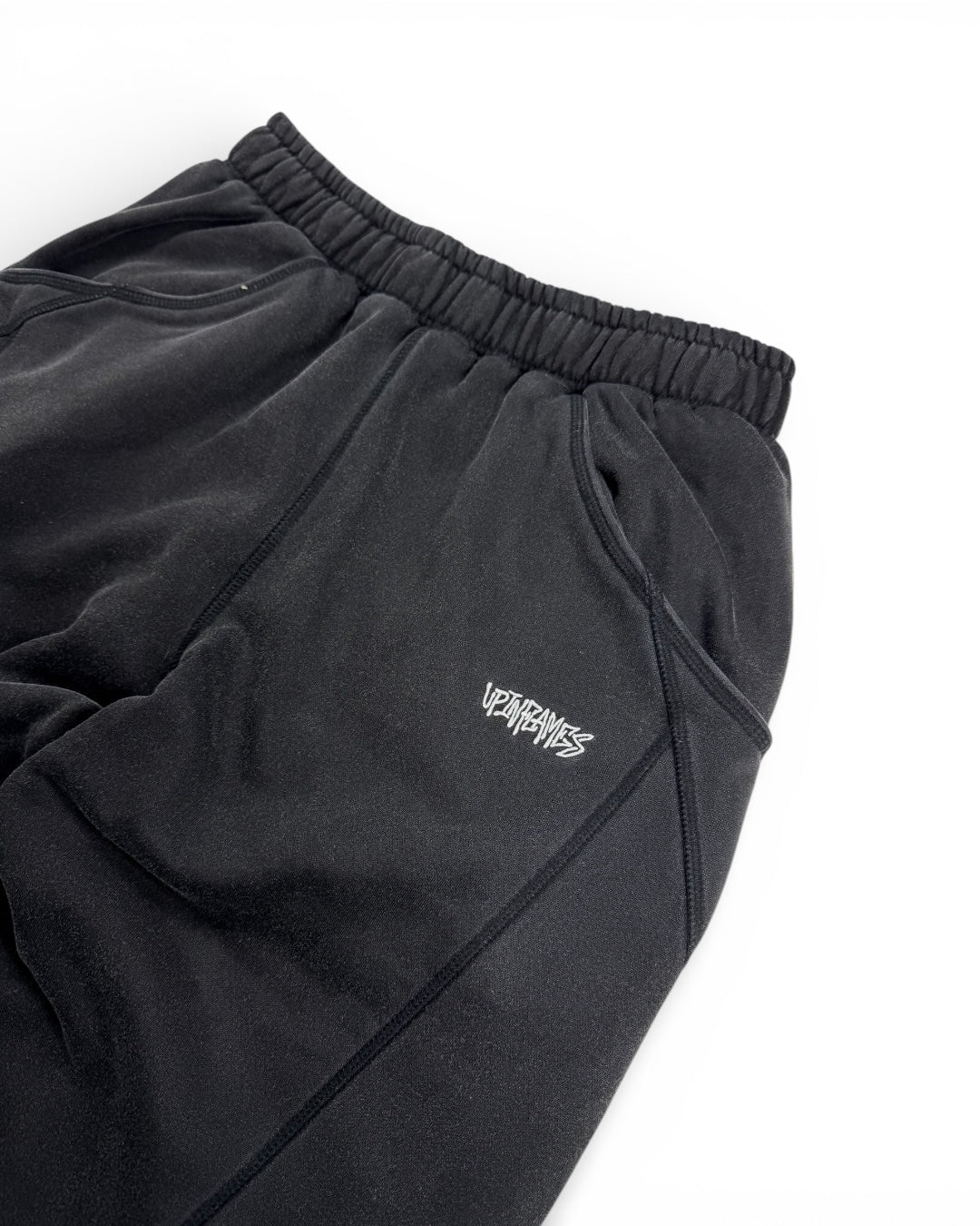 Up in Flames Fleece Joggers Black (Medium)