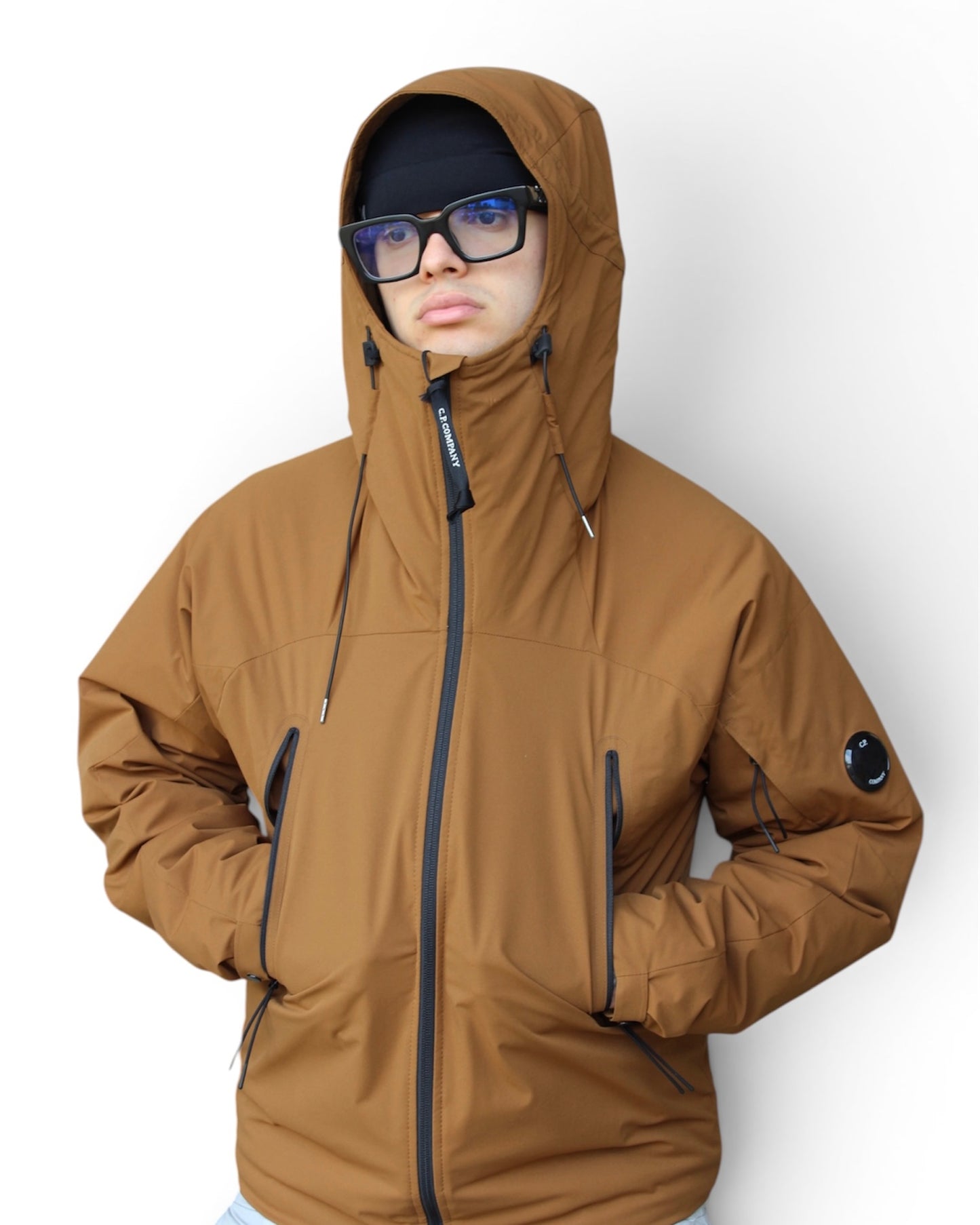 CP Company Pro-Tek Brown Beige Jacket (Small)