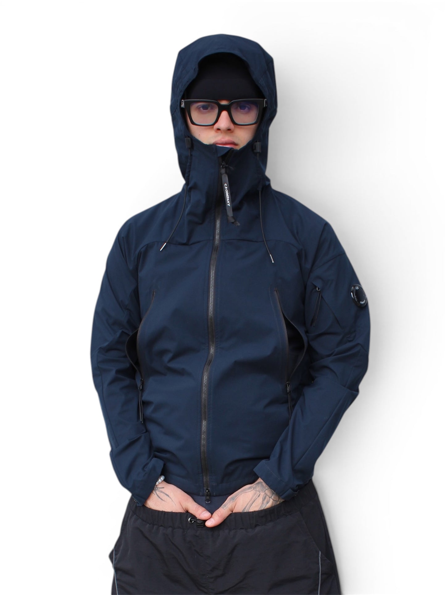 CP Company Pro-Tek Blue Navy Jacket (Small)