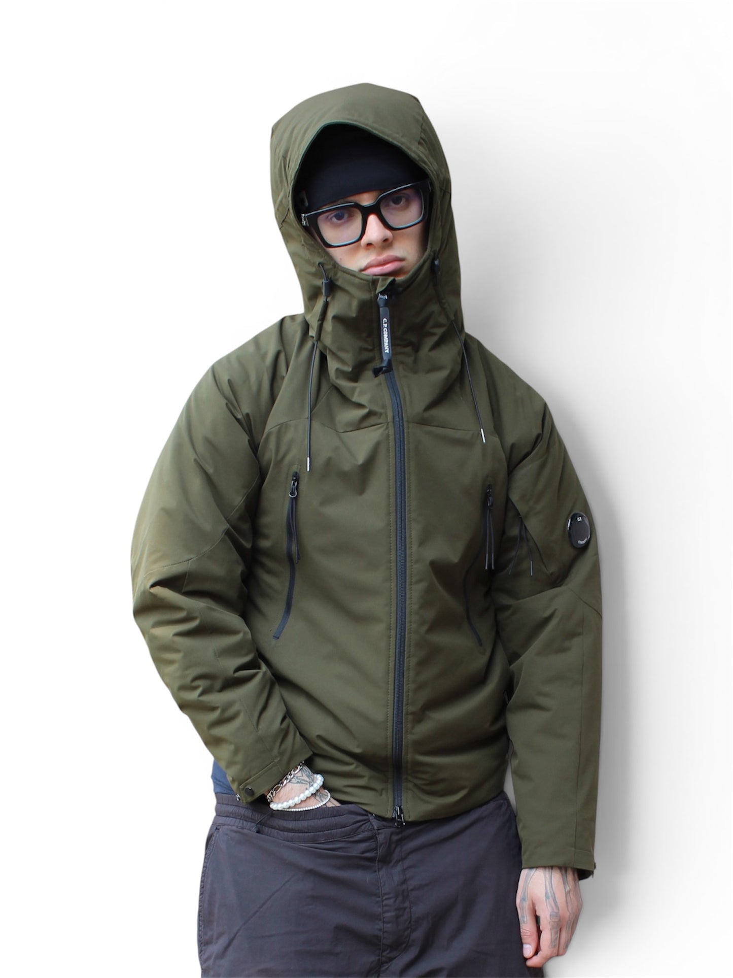 CP Company Pro-Tek Olive Green Jacket (Small)