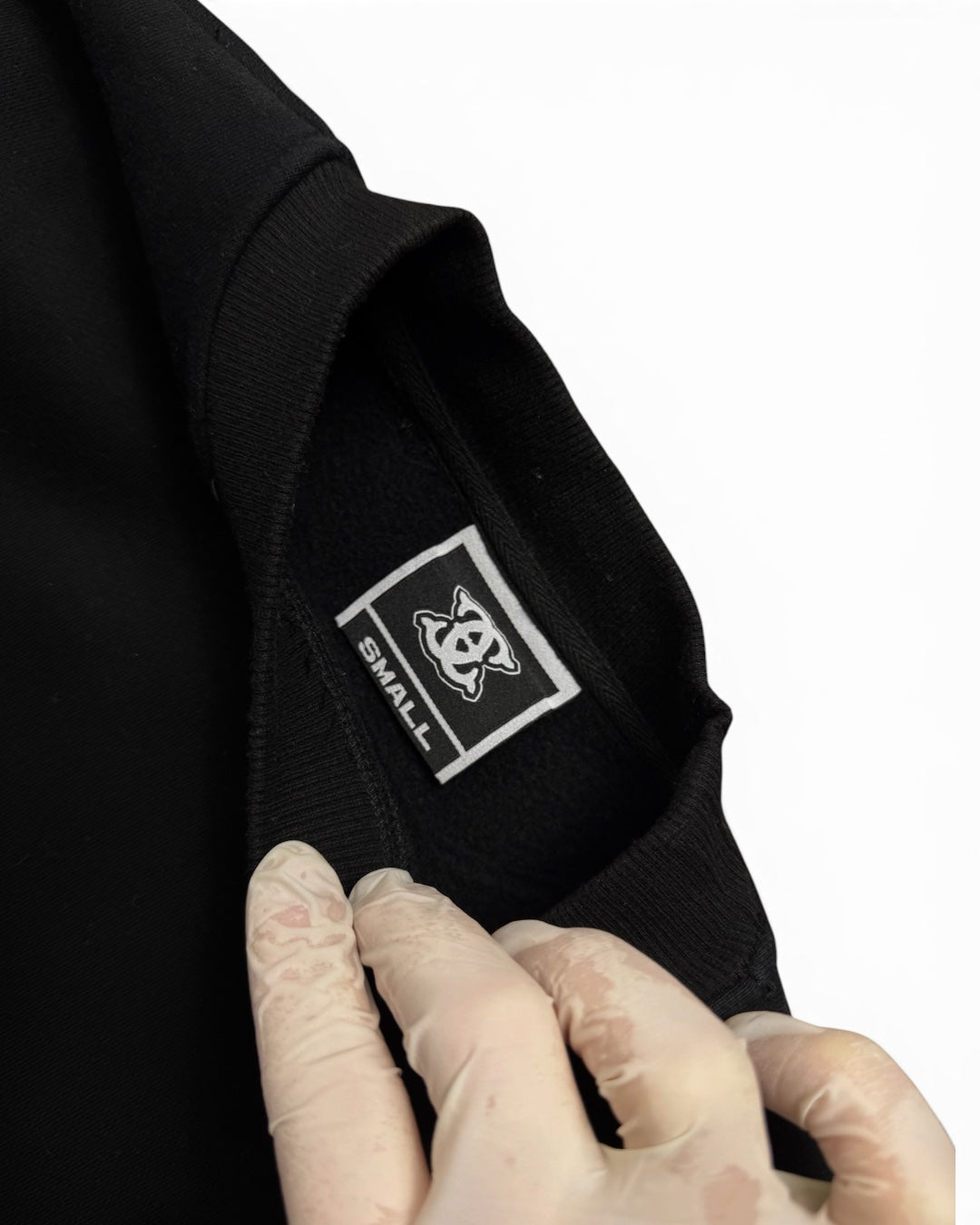 Corazon Boxy Black Crewneck (Small)