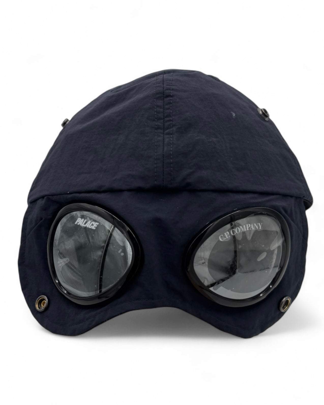 CP Company Palace Blue Navy Goggle Baseball Cap (Medium)