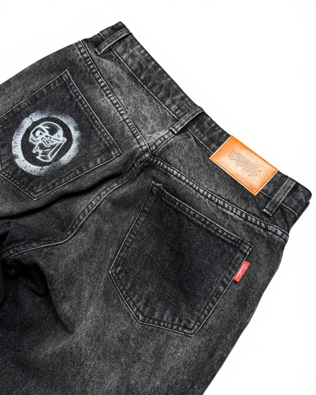 UIF Black Washed Denim Jeans (Medium)