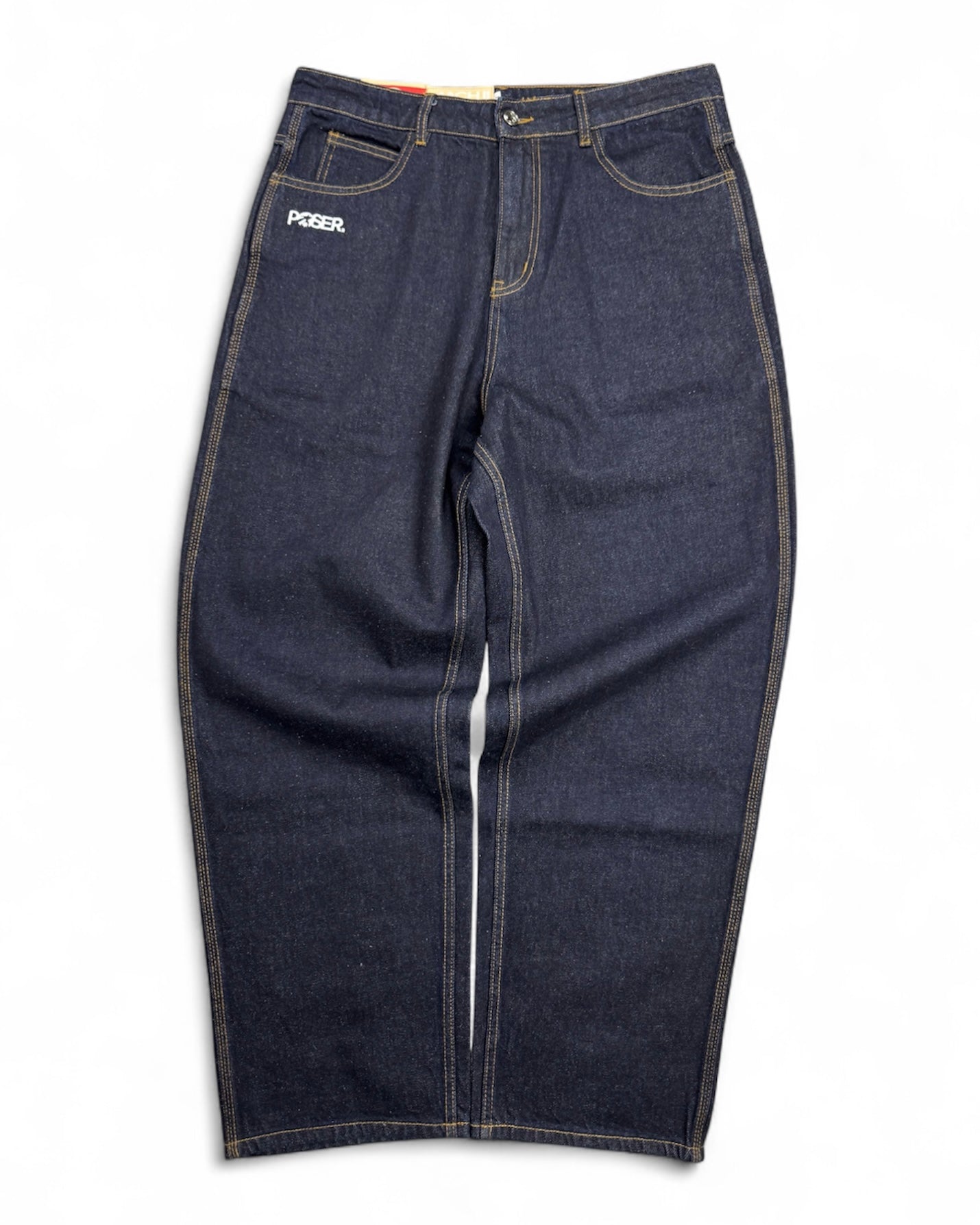Poser Blue Raw Denim Jeans (Medium)