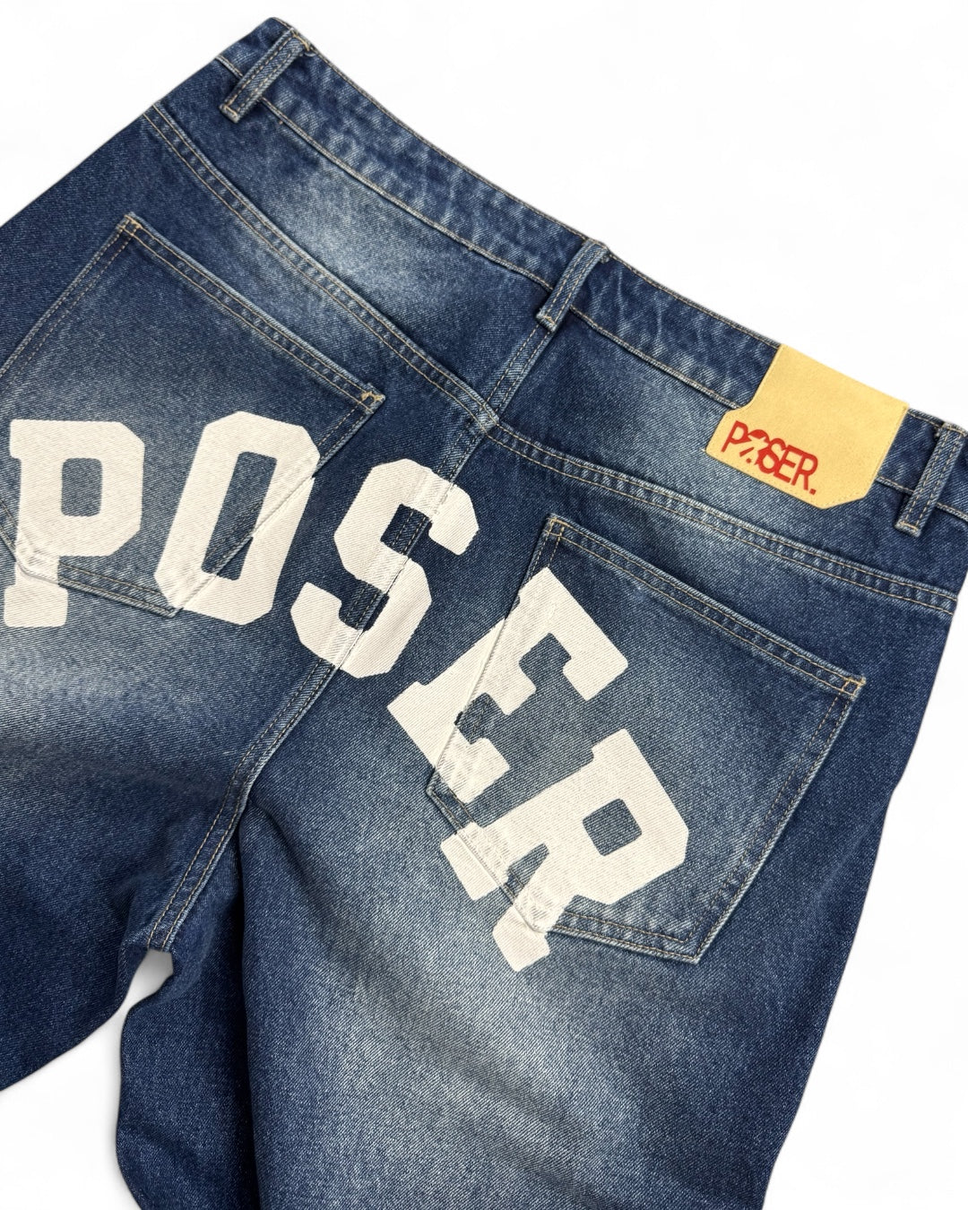 Poser Denim Blue Jeans (Medium)
