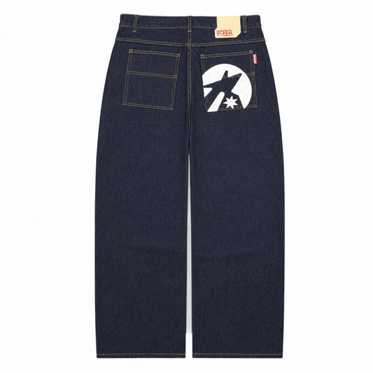 Poser Blue Raw Denim Jeans (Medium)