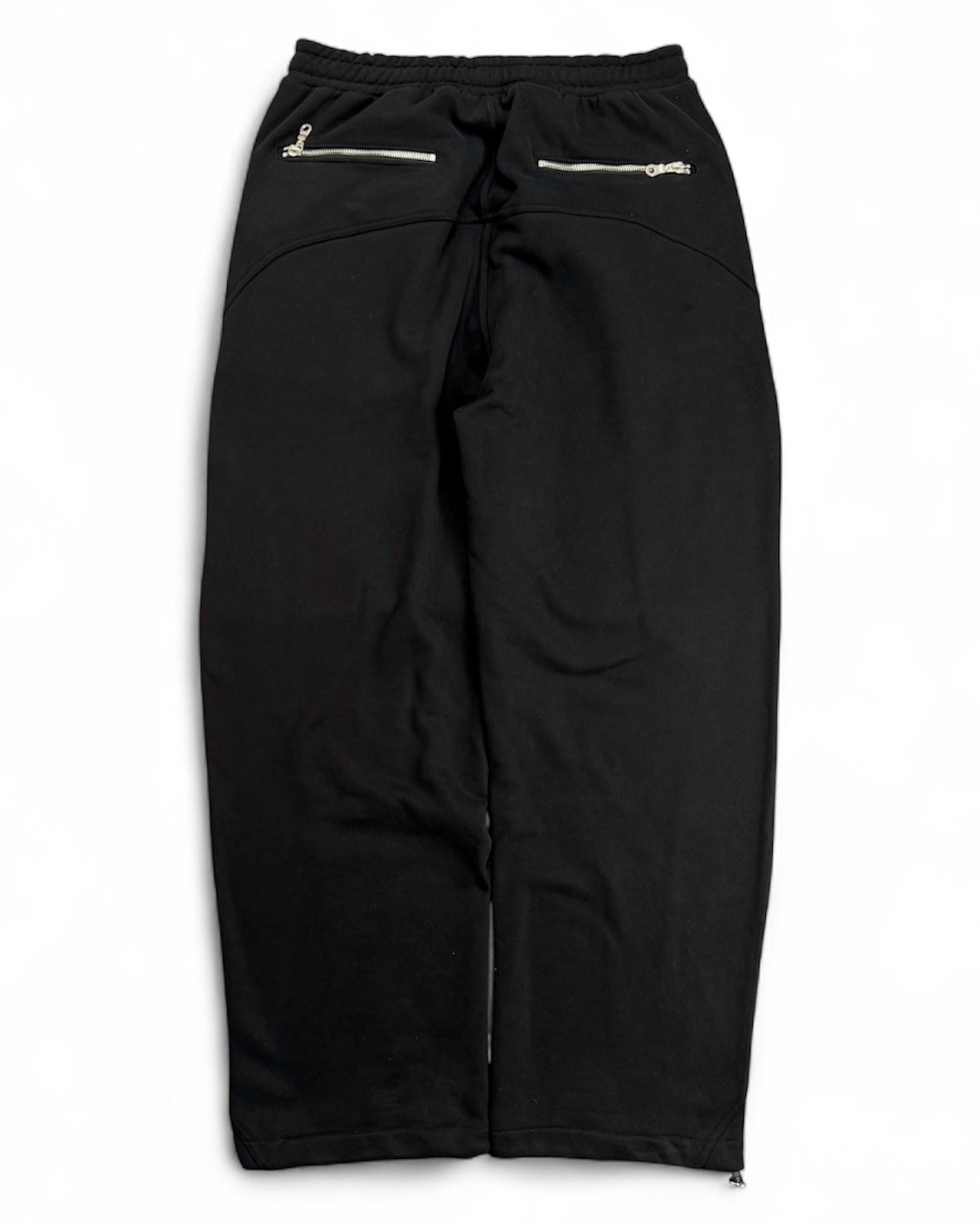 Poser Baggy Black Joggers 100% Cotton (Medium)
