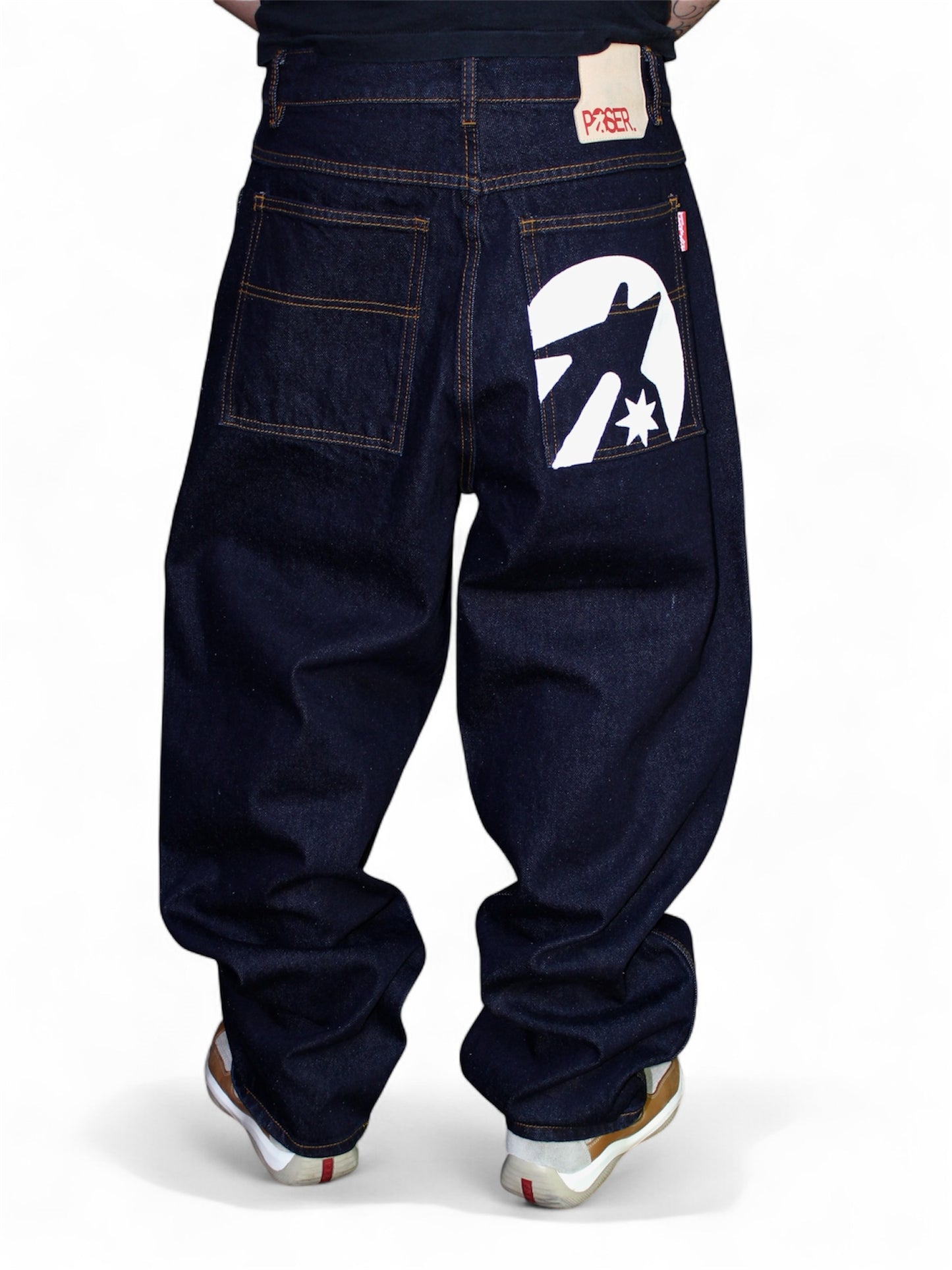 Poser Blue Raw Denim Jeans (Medium)