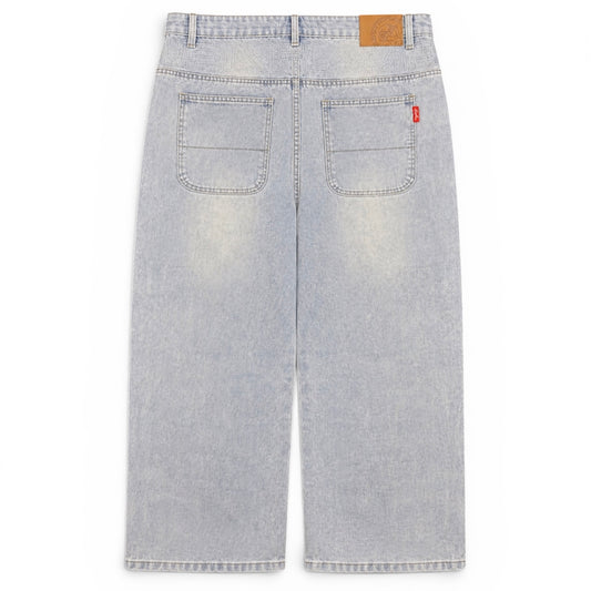 UIF Light Wash Yoke Logo Denim Jeans (Medium)