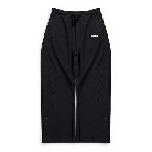 Poser Baggy Black Joggers 100% Cotton (Medium)