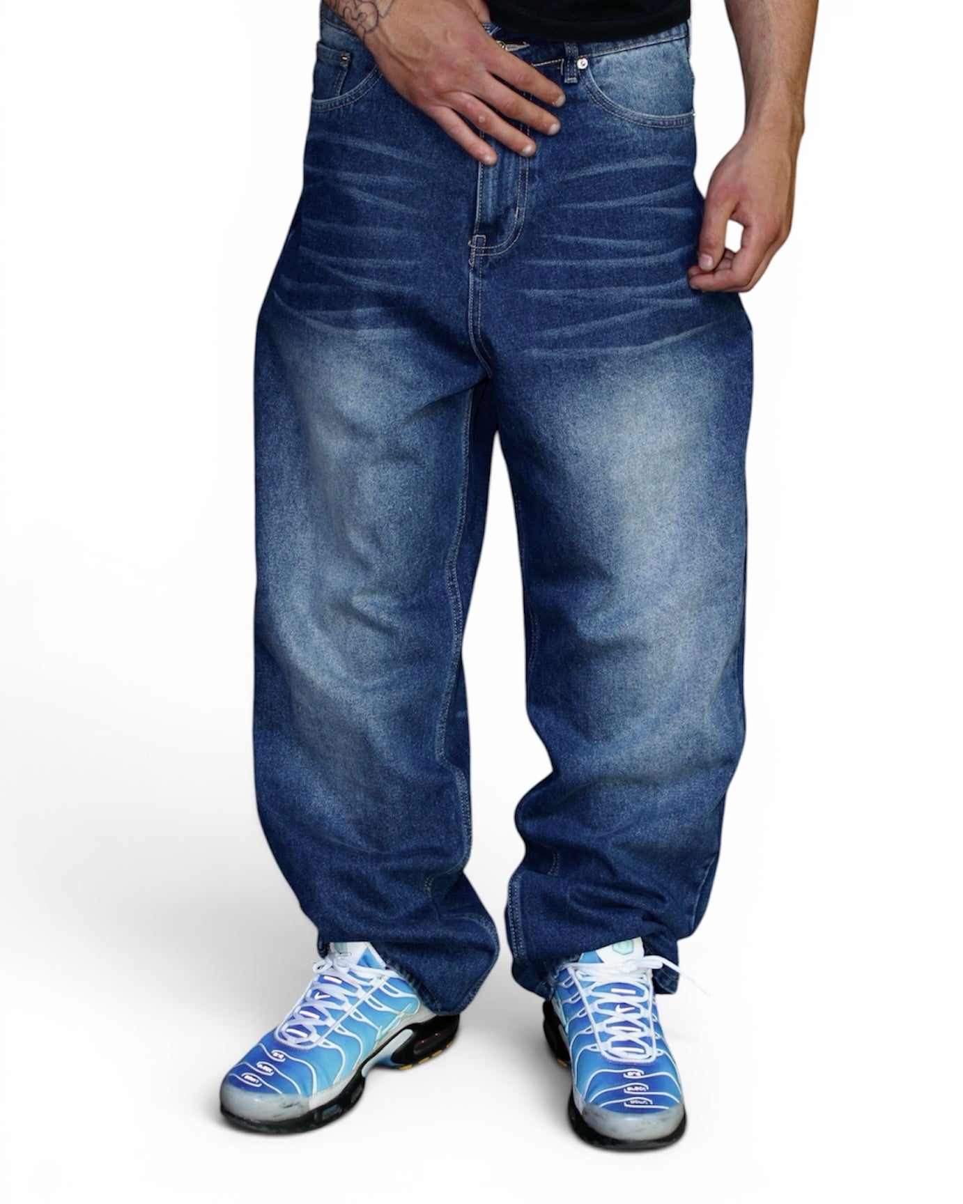 Poser Denim Blue Jeans (Medium)