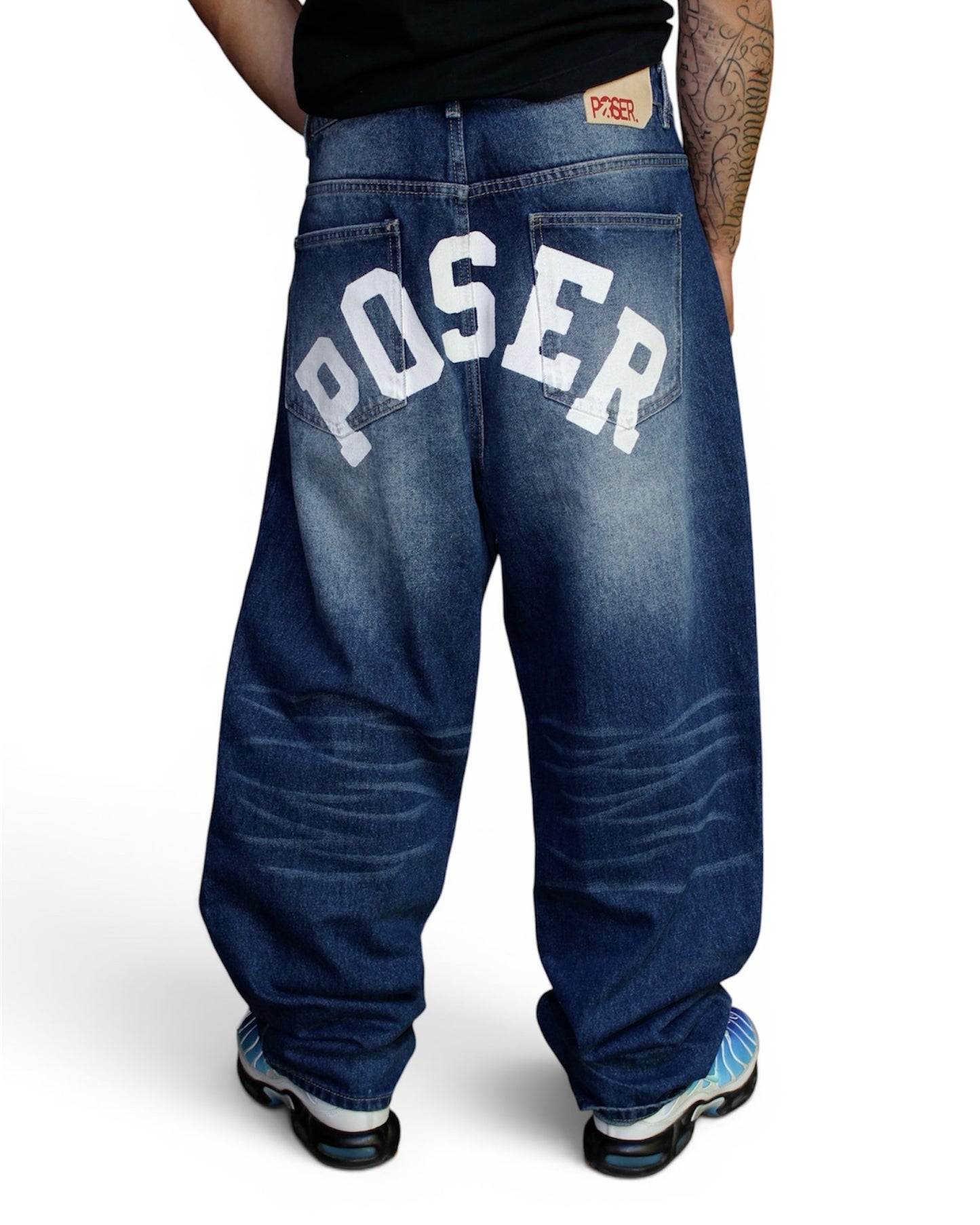 Poser Denim Blue Jeans (Medium)