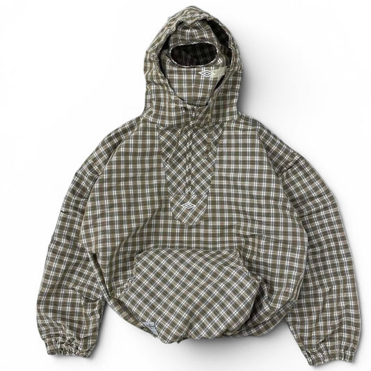 Slam Jam Umbro Plaid Brown Jacket (Large)