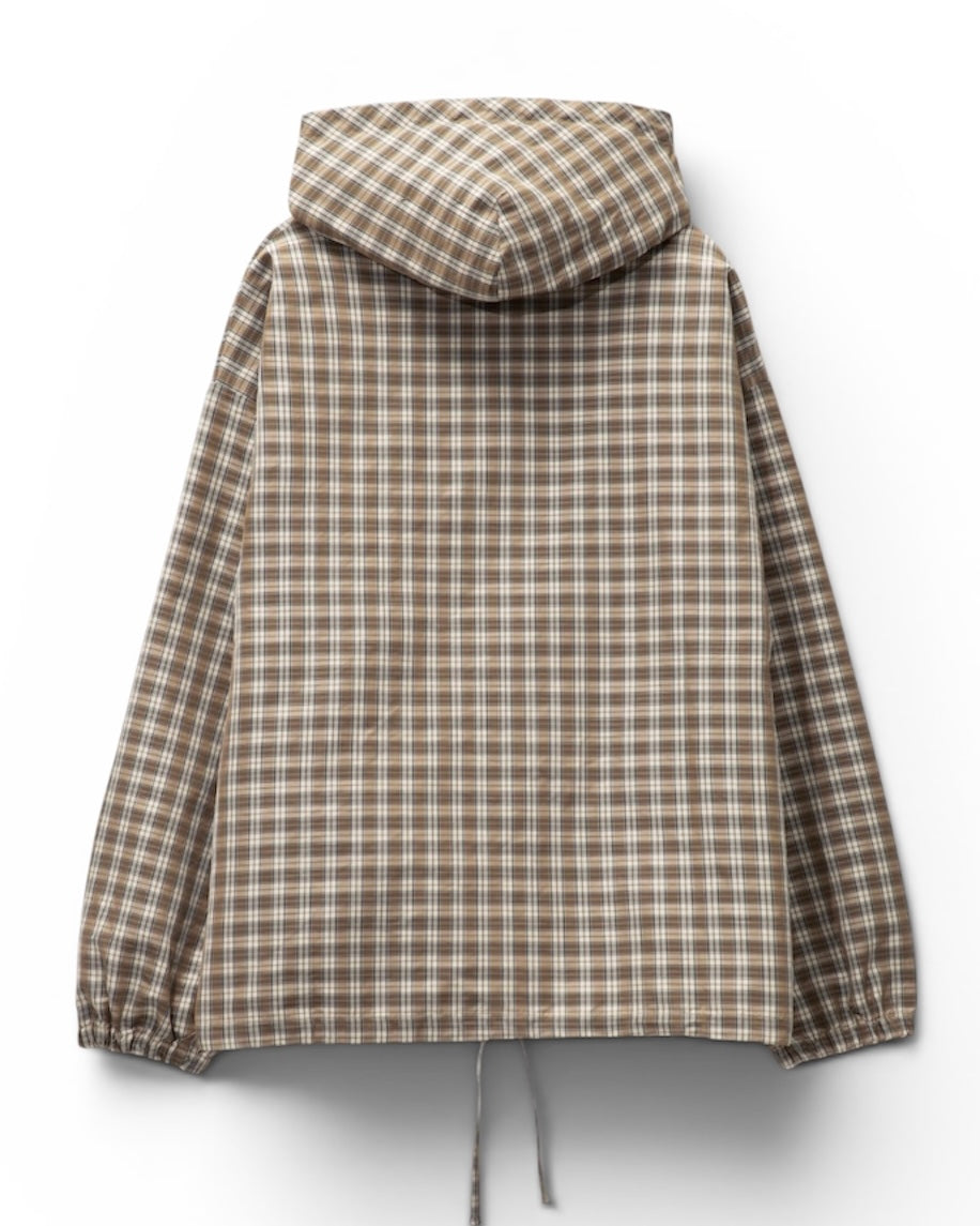 Slam Jam Umbro Plaid Brown Jacket (Large)