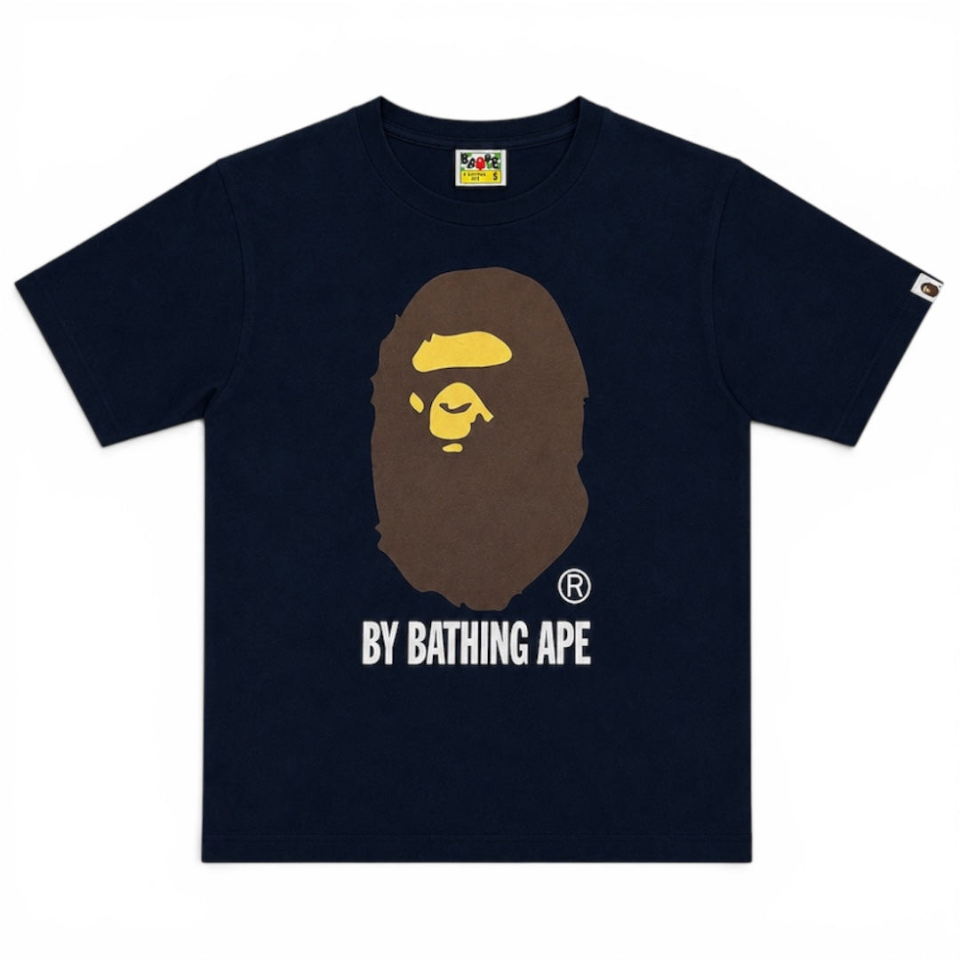 BAPE T-Shirt Blue Navy LOGO (Small)