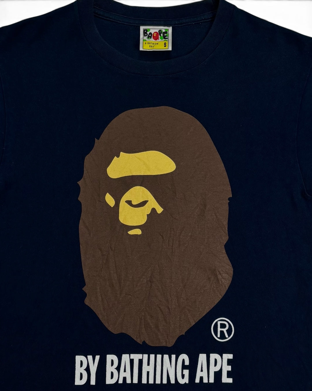 BAPE T-Shirt Blue Navy LOGO (Small)