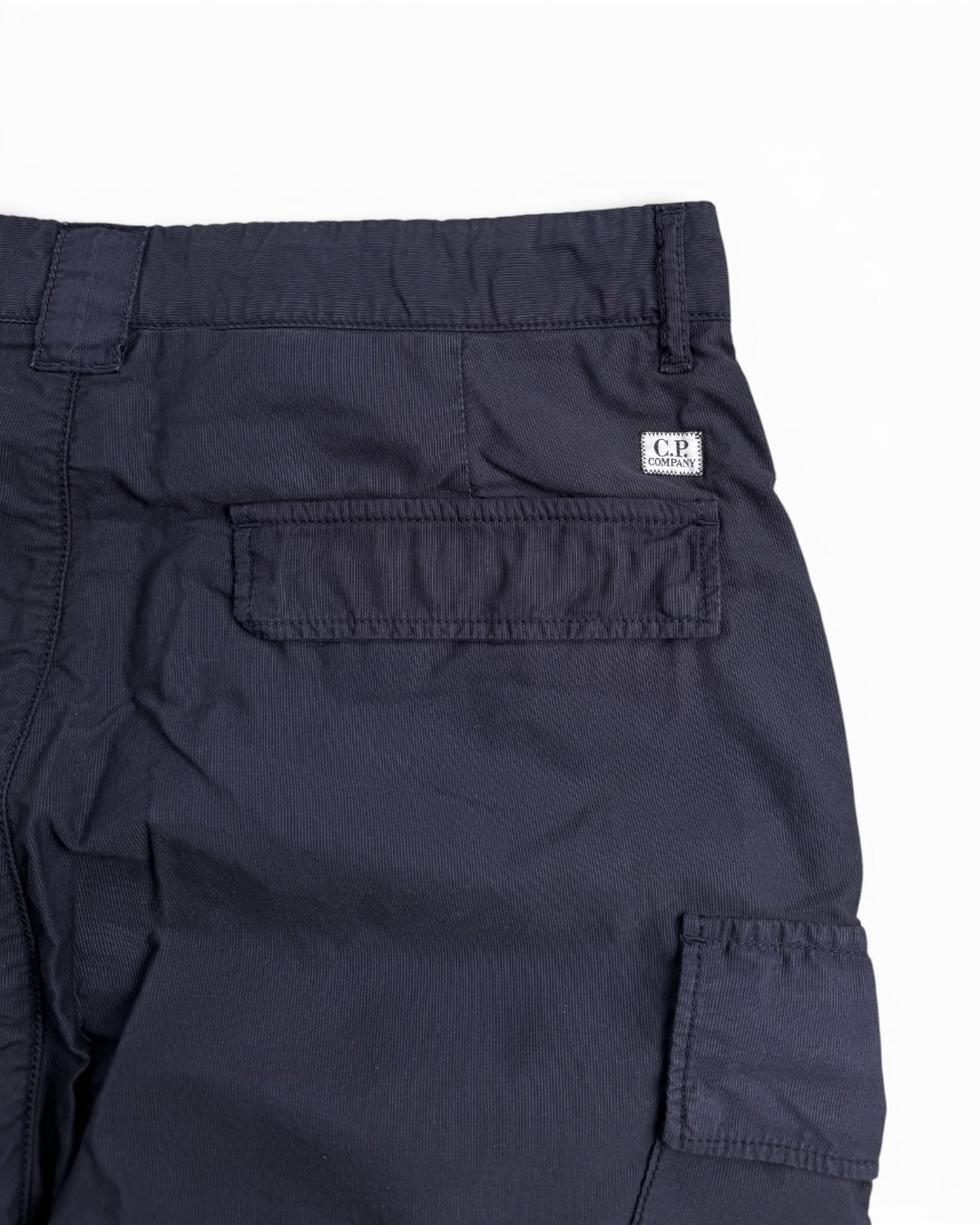 CP Company Blue Navy Cargo Shorts 100% Cotton (Small)