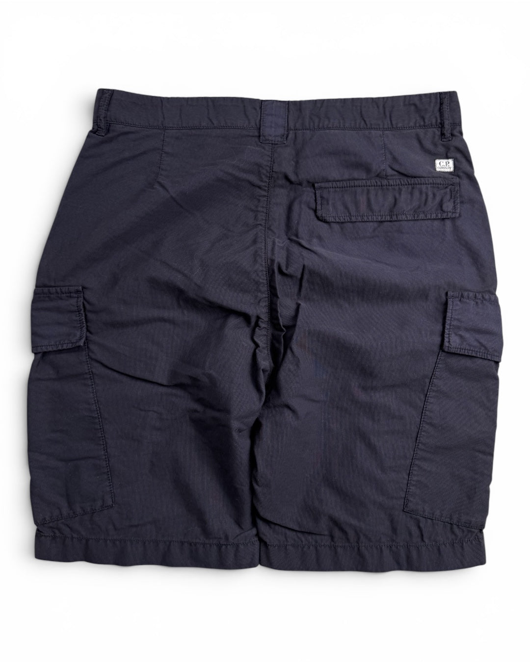 CP Company Blue Navy Cargo Shorts 100% Cotton (Small)