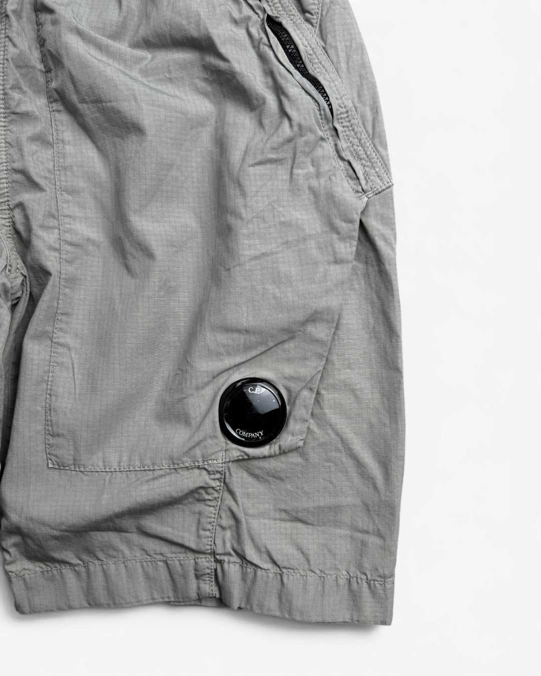 CP Company Grey Nylon Shorts (Small)
