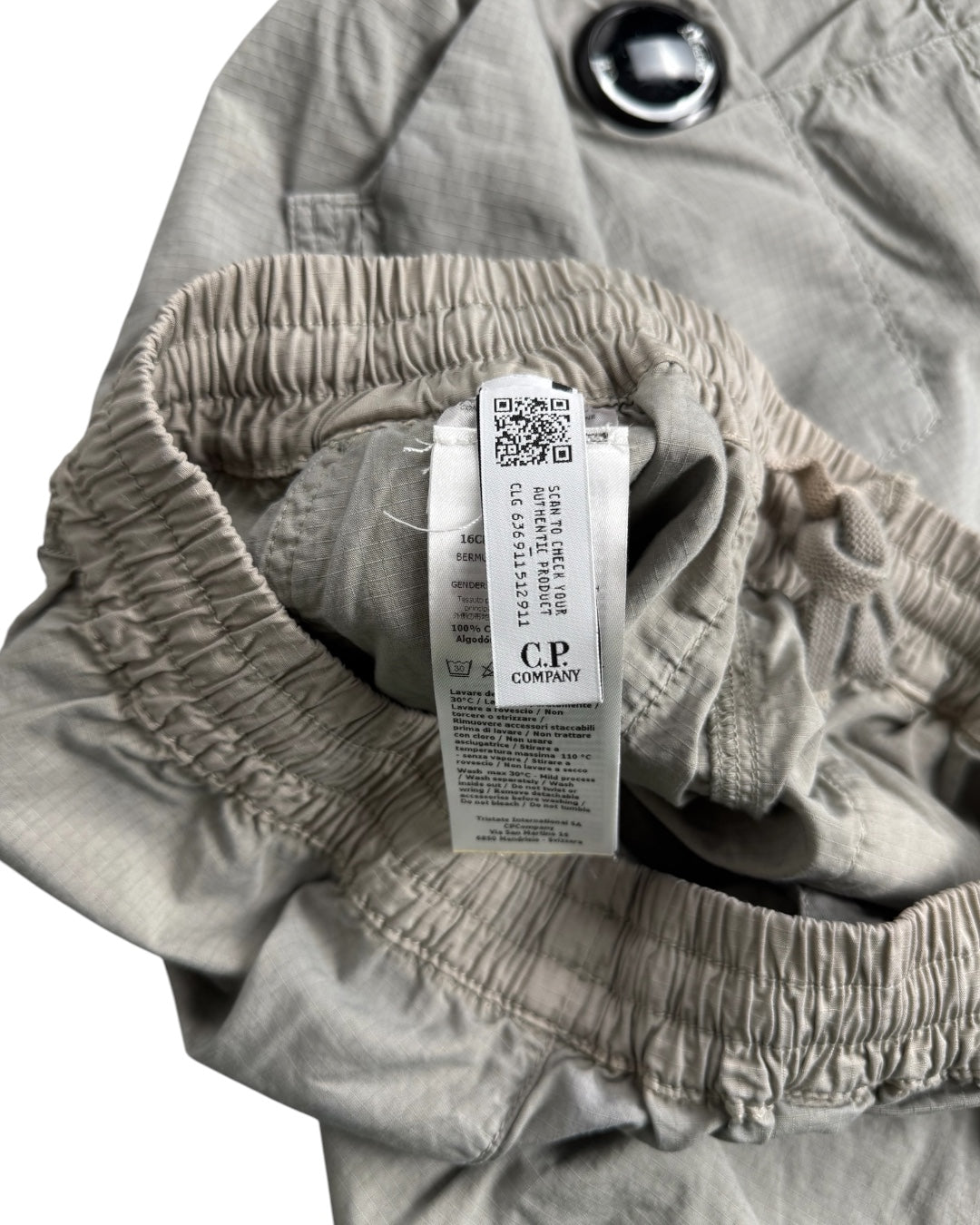 CP Company Grey Nylon Shorts (Small)