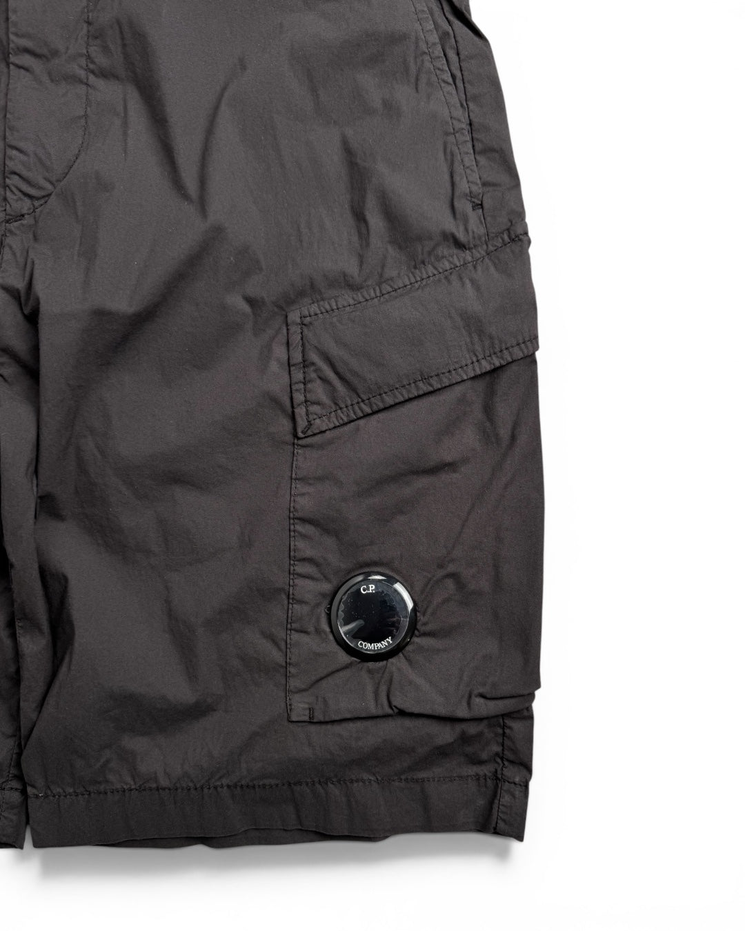 CP Company Black Nylon Shorts (Small)