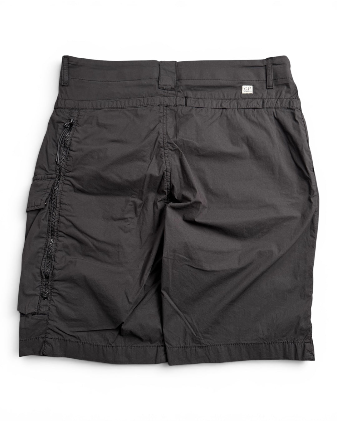 CP Company Black Nylon Shorts (Small)
