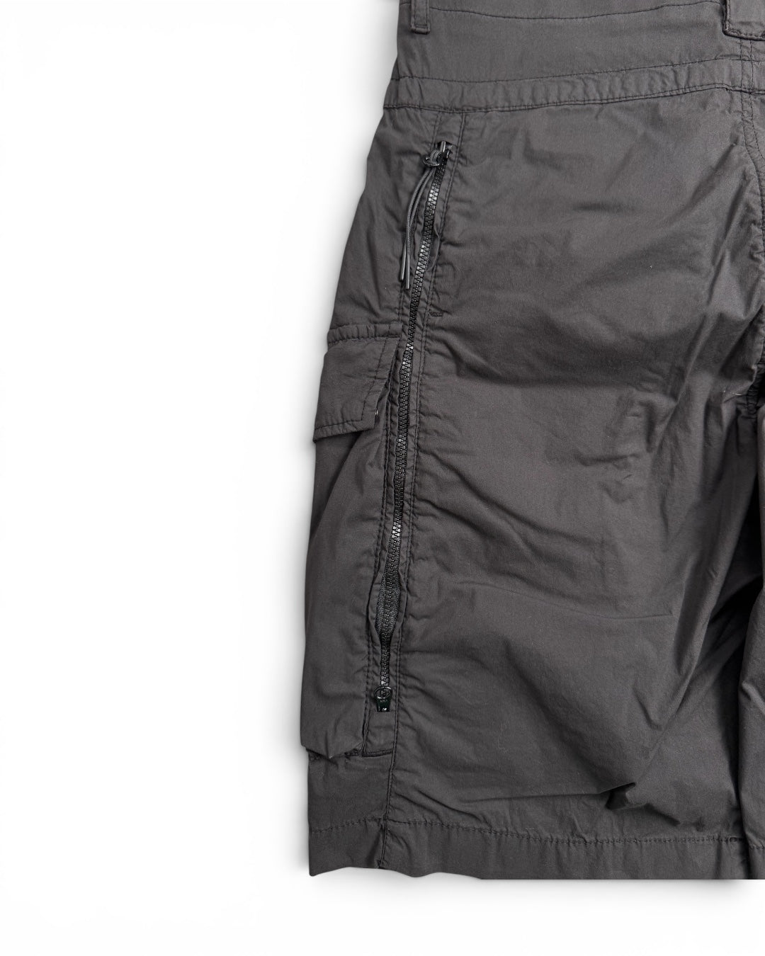 CP Company Black Nylon Shorts (Small)