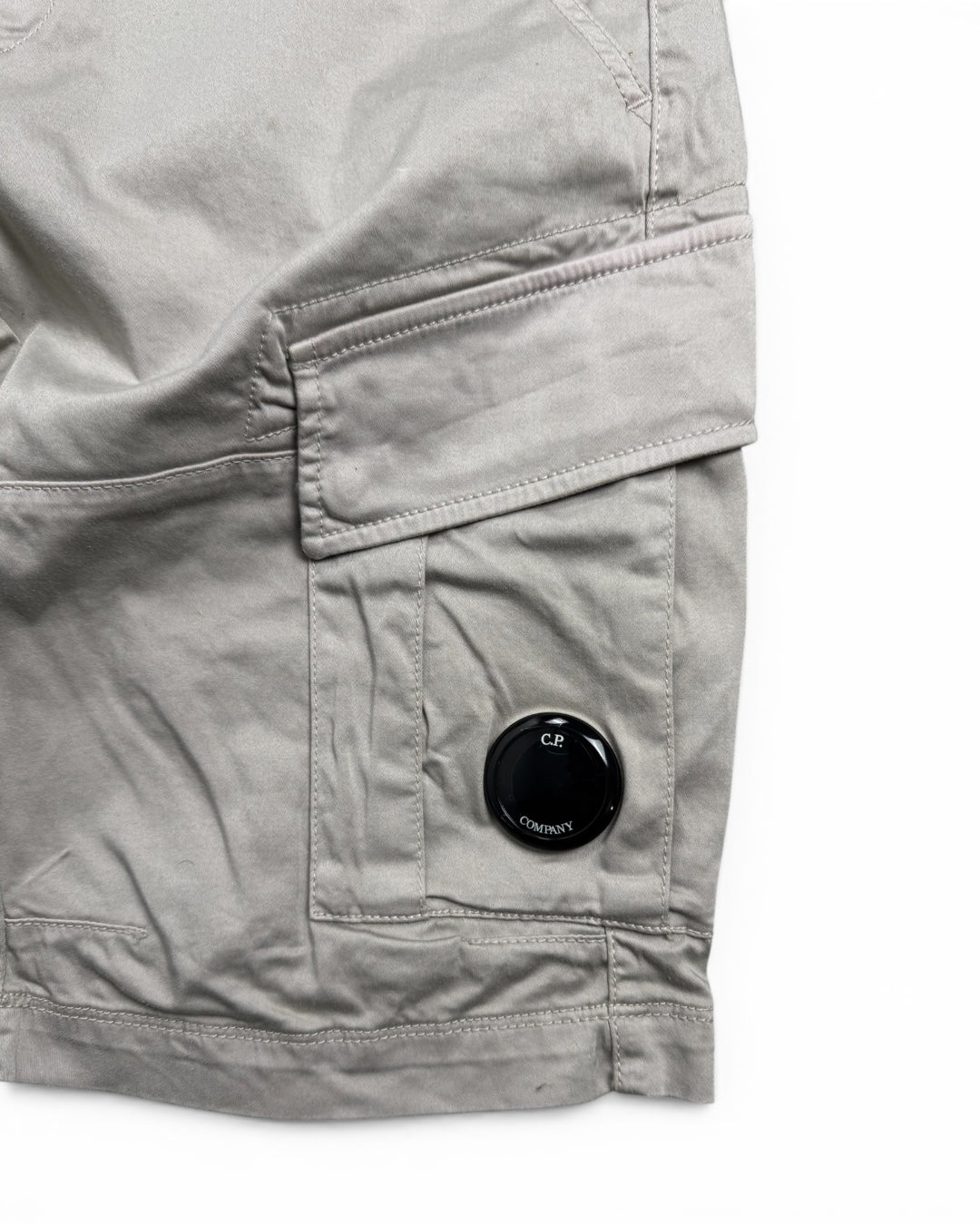 CP Company Grey Cargo Shorts 100% Cotton (Small)