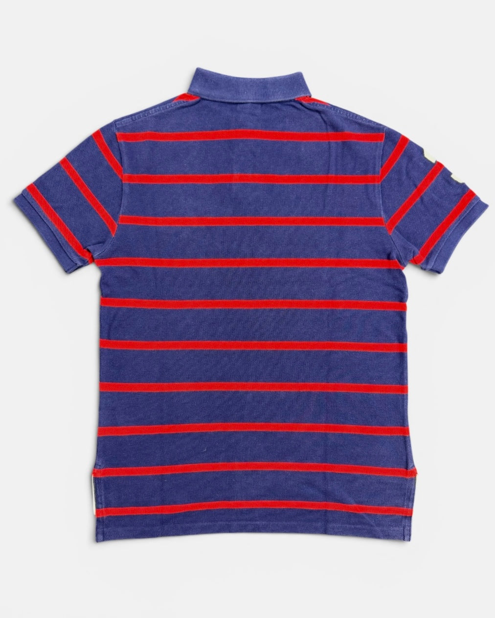 Ralph Lauren Striped Red & Blue Big Pony Polo (Small)