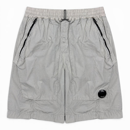 CP Company Grey Nylon Shorts (Small)