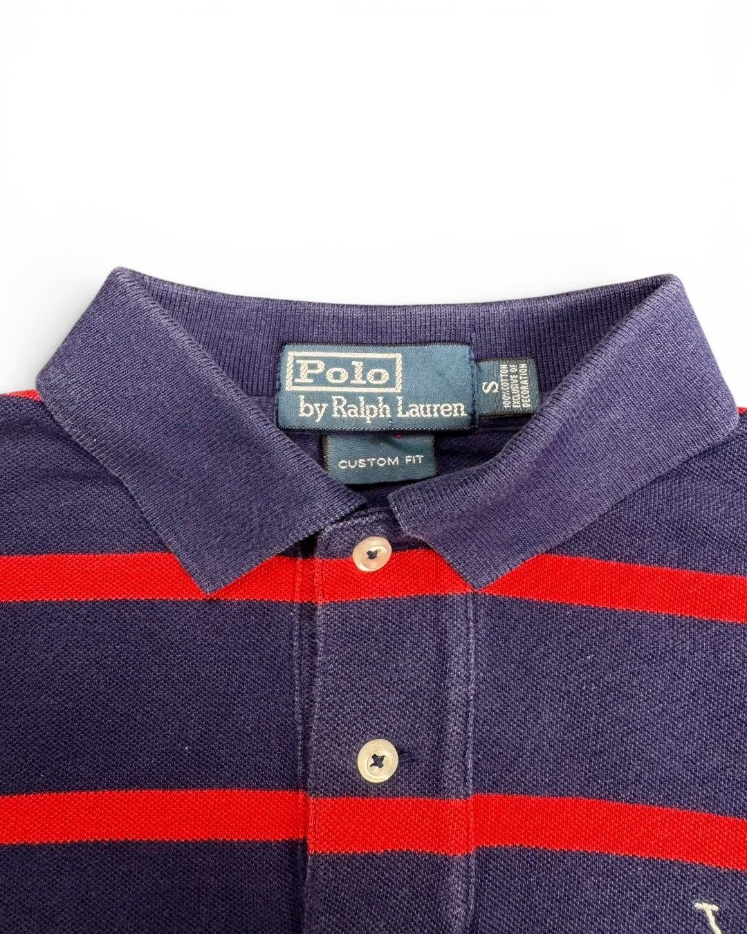 Ralph Lauren Striped Red & Blue Big Pony Polo (Small)