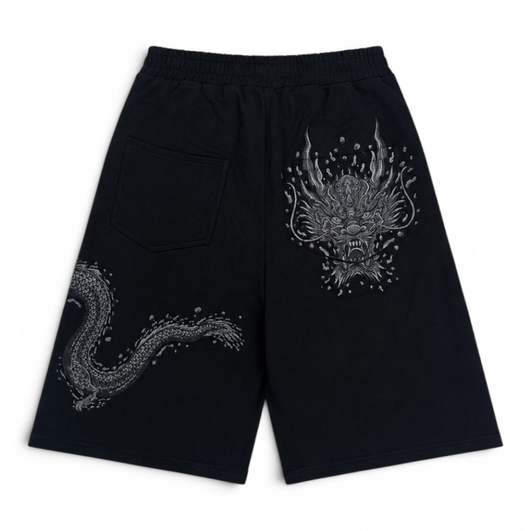 By Bounty Black Dragon Shorts (Large)