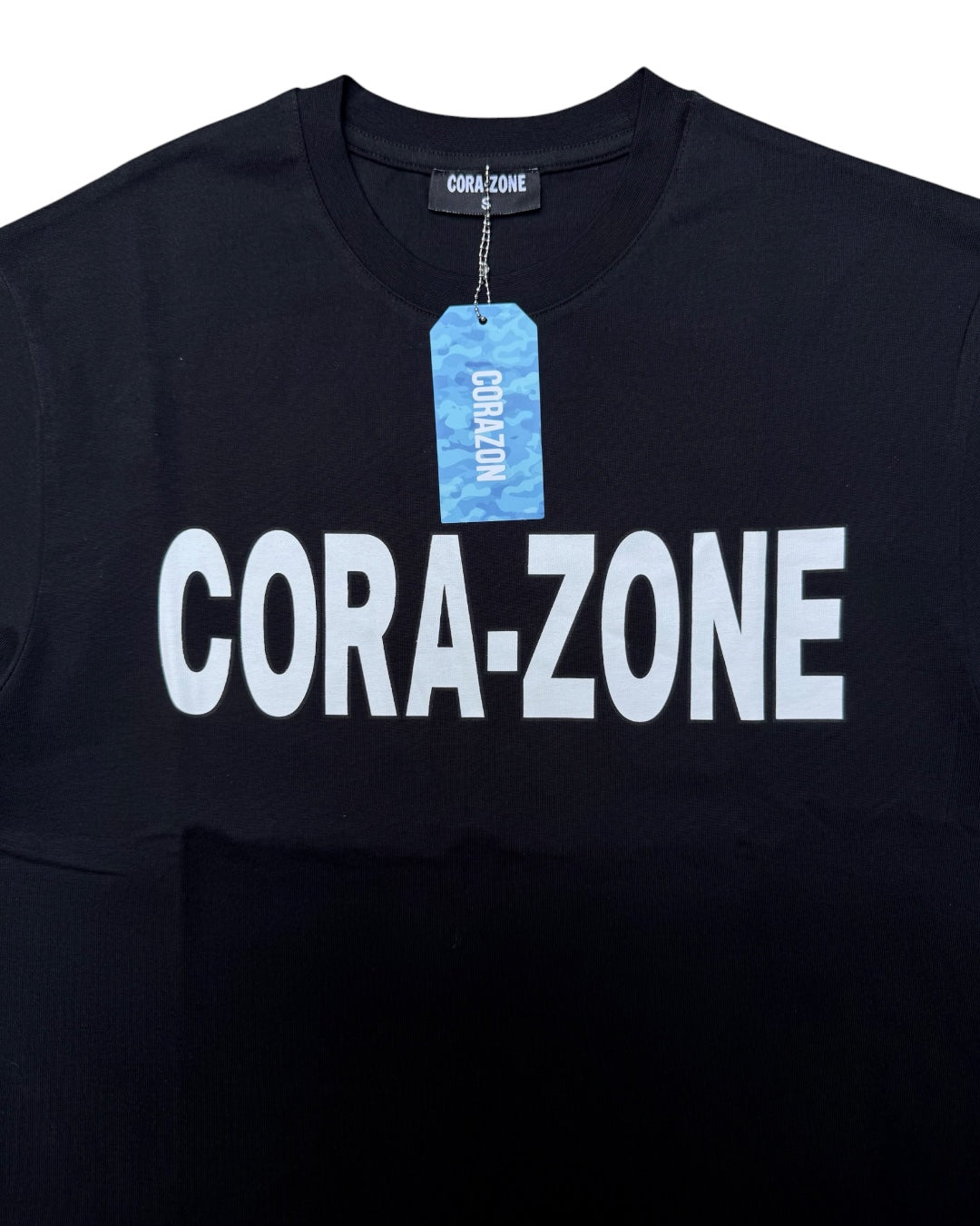 Cora-Zone Black Boxy Fit T-Shirt (Small)