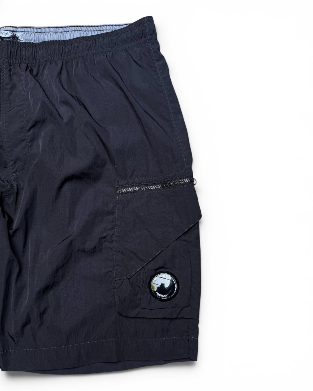 CP Company Black Nylon Beach Wear Shorts (Extra Large)