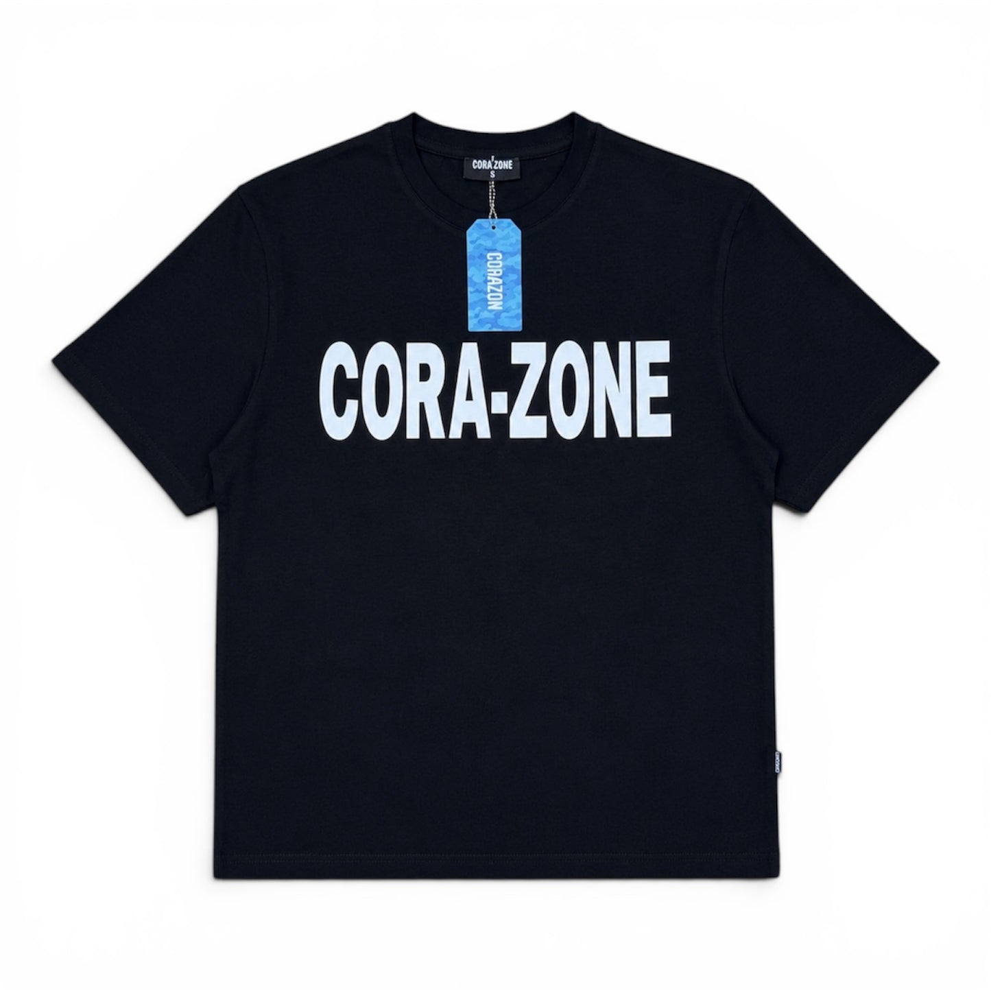 Cora-Zone Black Boxy Fit T-Shirt (Small)