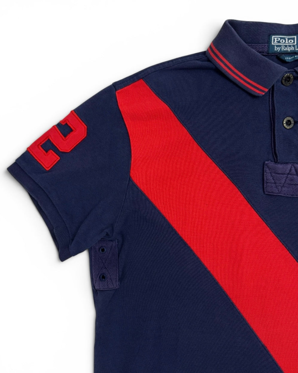 Ralph Lauren Double Pony Blue & Red Polo (Medium)