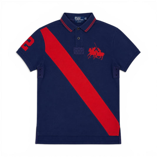 Ralph Lauren Double Pony Blue & Red Polo (Medium)