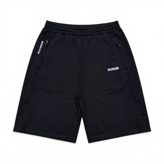 Poser Black Cotton Shorts (Medium)