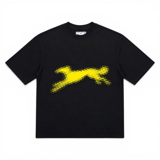 Units Boxy Fit Black & Yellow T-shirt (Small)