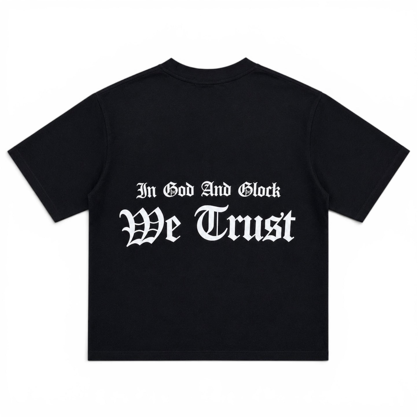 407 "In God and Glock We Trust" Black T-shirt (Small)