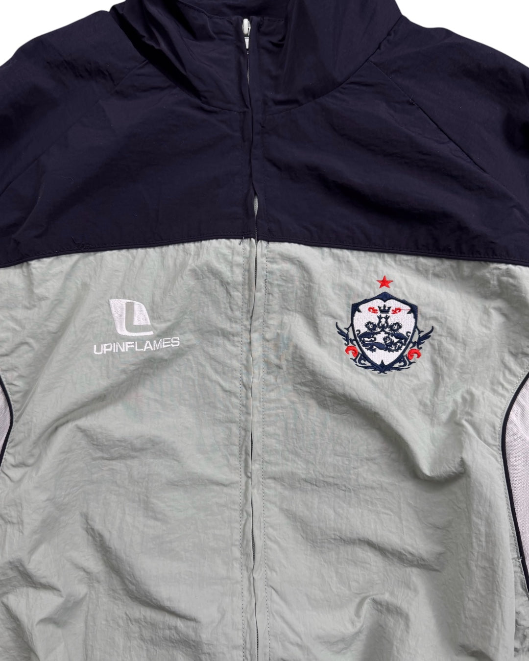 UIF England Track Jacket Blue Navy Grey (Medium)