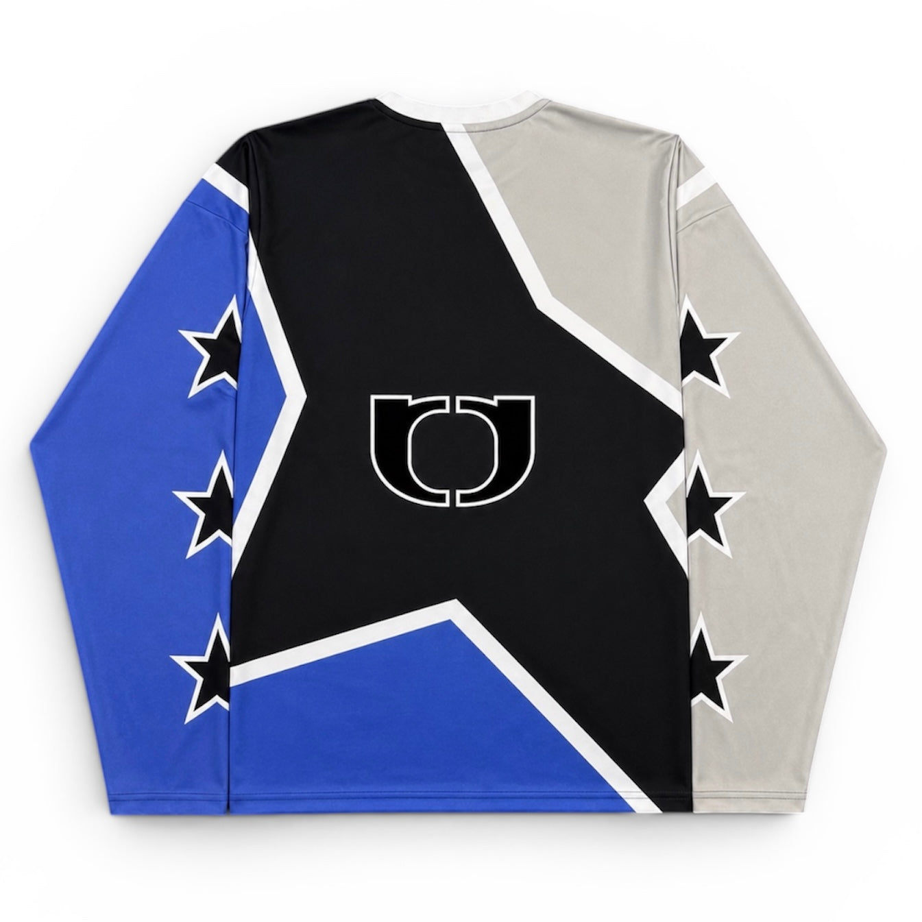 One Block Down Blue Star Longsleeve Jersey (Large)