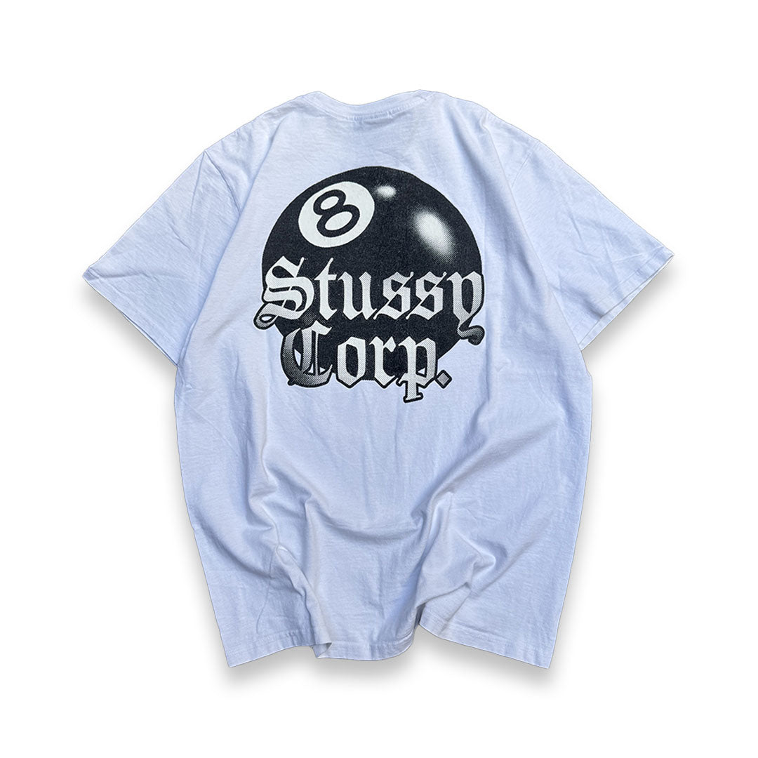 Stussy T-Shirt 8 Ball Corp White (Medium)