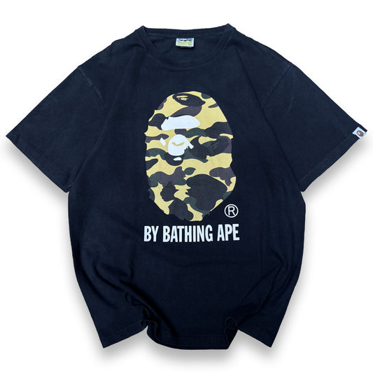 Bape T-Shirt Camo Green Logo (Large)
