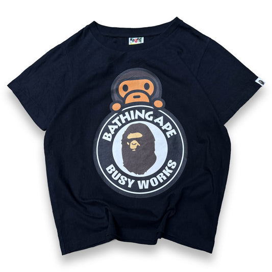Bape T-Shirt Milo Busy Works Black (Small)