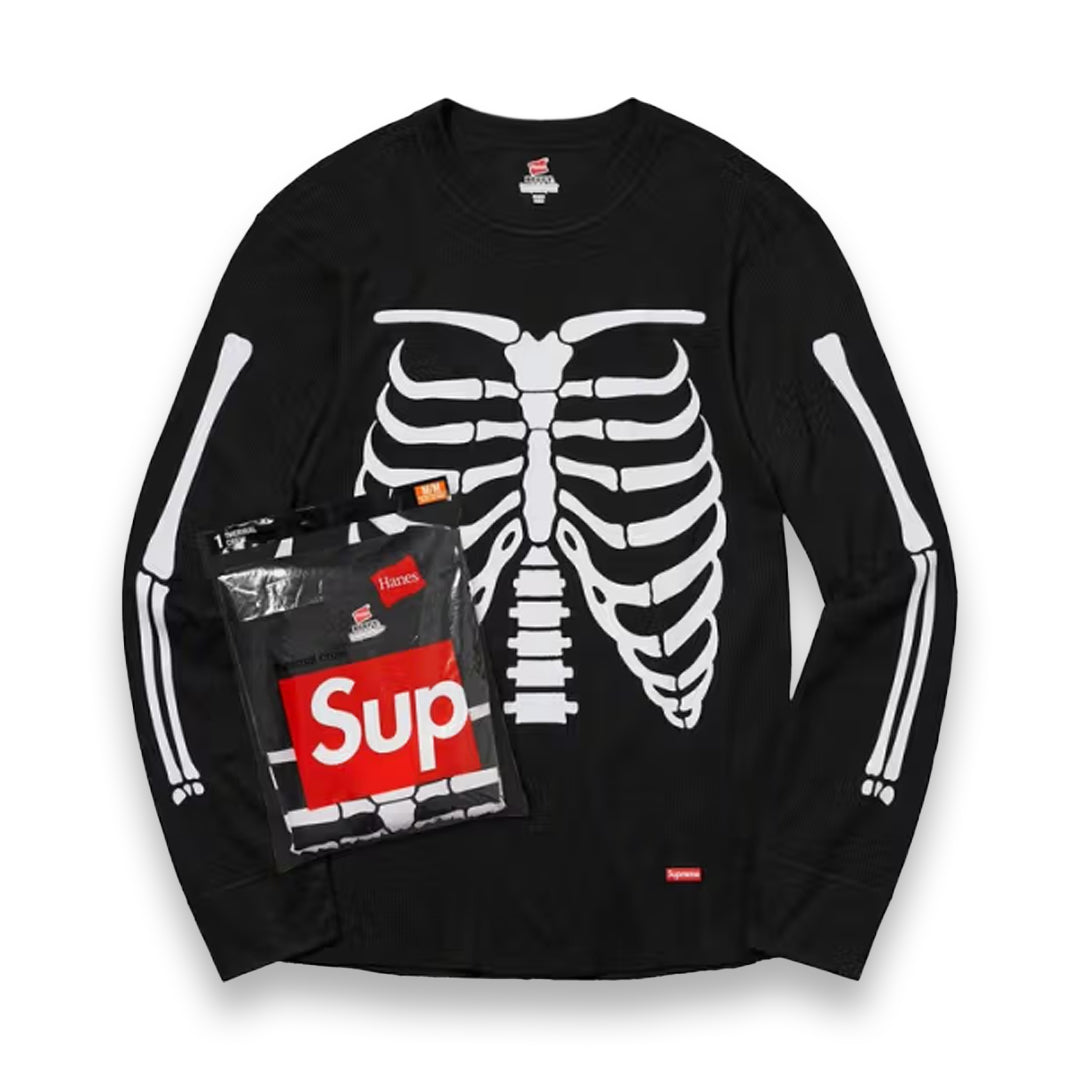 Supreme Hanes Thermal Bones Black