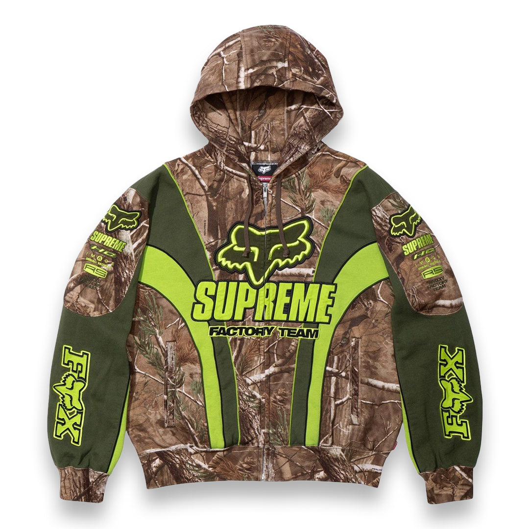 Supreme Fox Racing Zip Hoodie Real Tree (Small)