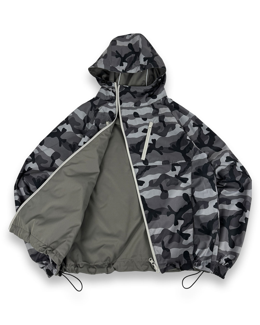 Jacket Double-Faced Grey / Camo Grey (Small)
